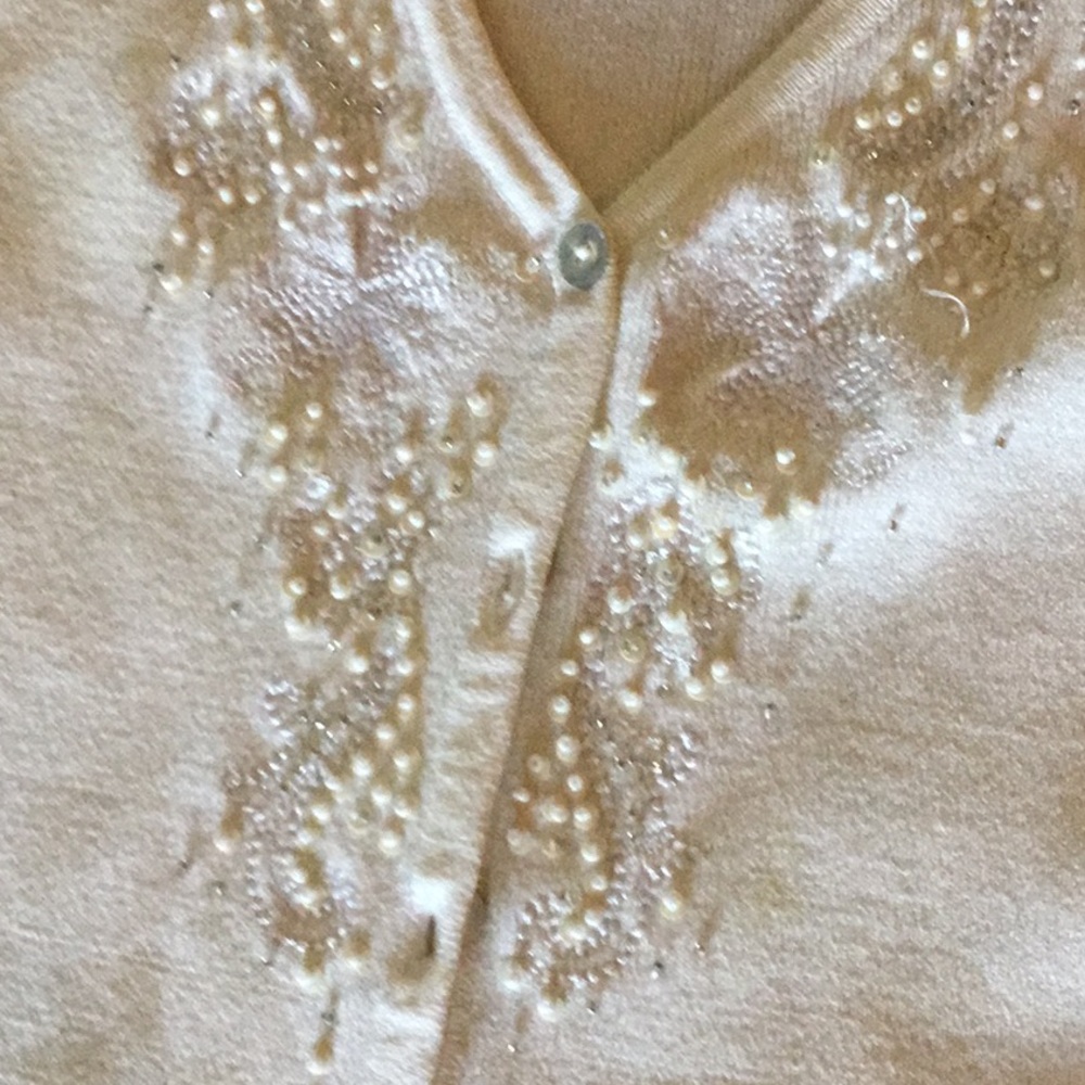 Ruby Rd. White Cardigan Size Lg - Picture 2 of 7
